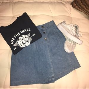 Denim skort